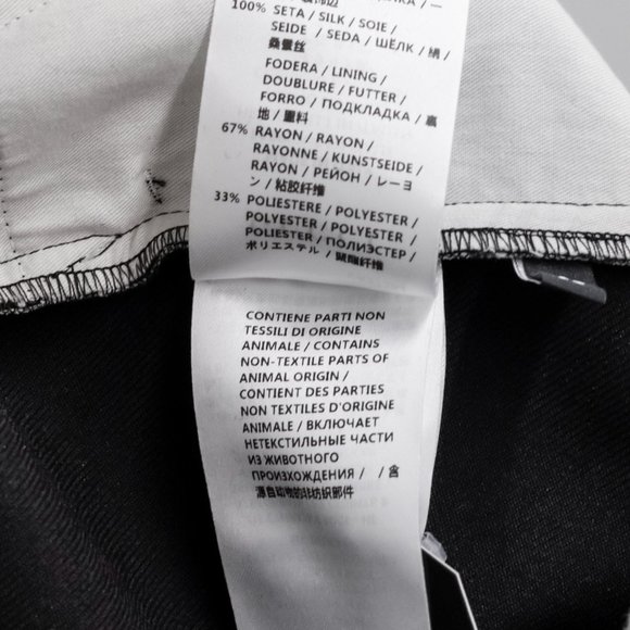 Gucci Black Wool Pants w/ White Stripe - Picture 9 of 13